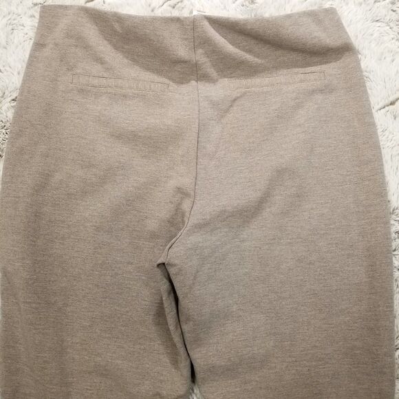 Chico's Lindy Side-Zip Pants Womens 1 Brown Straight Flat front Dark Wash - Picture 5 of 12